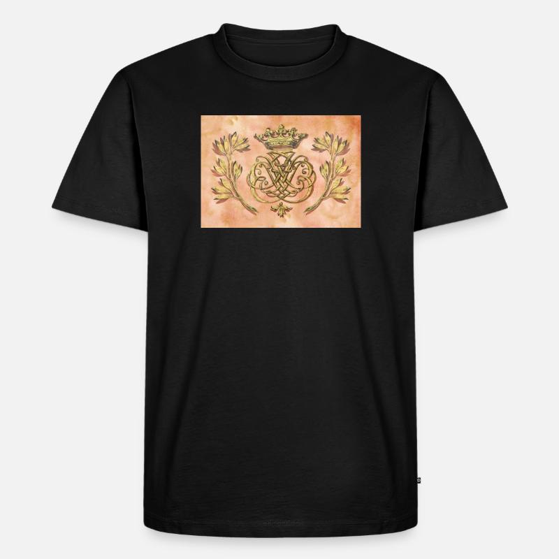 Bach Siegel / Monogramm / Wappen / Insignien - Männer Premium Bio T-Shirt - Schwarz