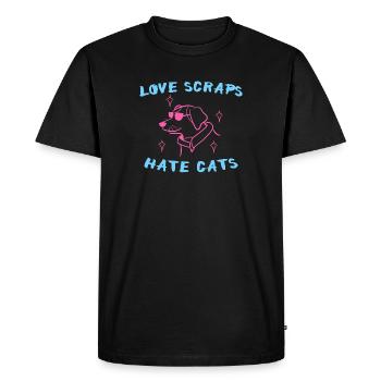 Déclaration du chat animal préféré des animaux de compagnie - T-shirt Premium bio Homme - noir - Devant - Nico (187cm)