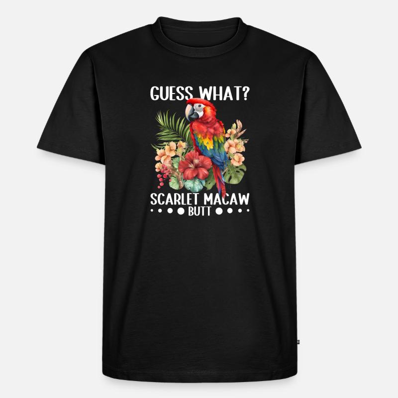 Devinez quoi ? Mouton d'ara écarlate - T-shirt Premium bio Homme - noir
