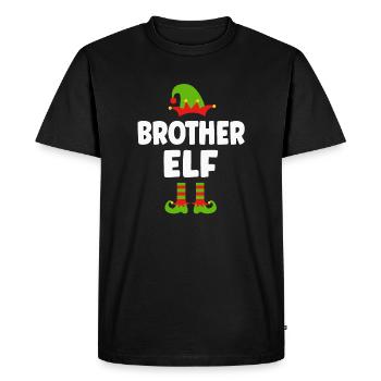 Brother Elf Christmas - Men's Premium Organic T-Shirt - black - Front - Nico (187cm)
