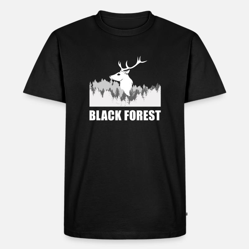 Black Forest - Männer Premium Bio T-Shirt - Schwarz