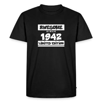 1942 - Born in 1942 - Fantastic since 1942 - Men's Premium Organic T-Shirt - black - Front - Nico (187cm)