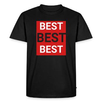 Meilleur - T-shirt Premium bio Homme - noir - Devant - Nico (187cm)