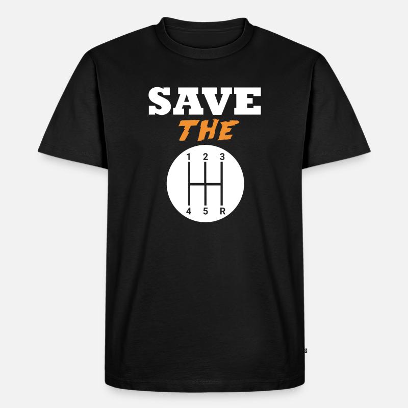Speichern Sie die Handbücher - Männer Premium Bio T-Shirt - Schwarz