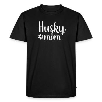 Chien Husky - T-shirt Premium bio Homme - noir - Devant - Nico (187cm)