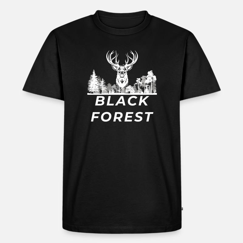 Black Forest - Männer Premium Bio T-Shirt - Schwarz