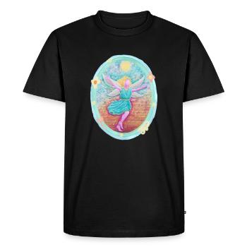 Elfe magique de la joie - Sonja Ariel von Staden - T-shirt Premium bio Homme - noir - Devant - Nico (187cm)
