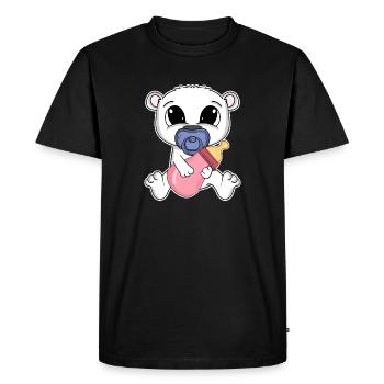 Bébé ours - T-shirt Premium bio Homme - noir - Devant - Nico (187cm)