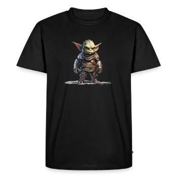 Goblin Leader Fantasy RPG Shirt - Men's Premium Organic T-Shirt - black - Front - Nico (187cm)