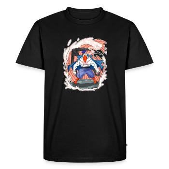 Gull - Men's Premium Organic T-Shirt - black - Front - Nico (187cm)