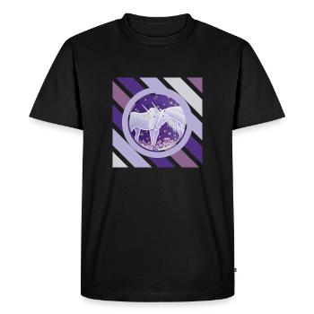 Unicorn couple firefly night - Sonja Ariel - Men's Premium Organic T-Shirt - black - Front - Nico (187cm)