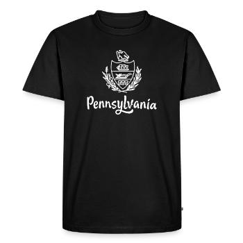 Show off your colors – Pennsylvania - Men's Premium Organic T-Shirt - black - Front - Nico (187cm)
