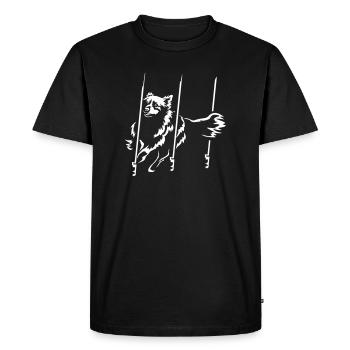 Australian Shepherd "Black Edition" - Men's Premium Organic T-Shirt - black - Front - Nico (187cm)
