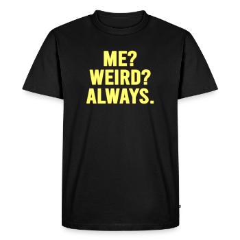 Whimsical Alien Self-Expression T-Shirt - Men's Premium Organic T-Shirt - black - Front - Nico (187cm)