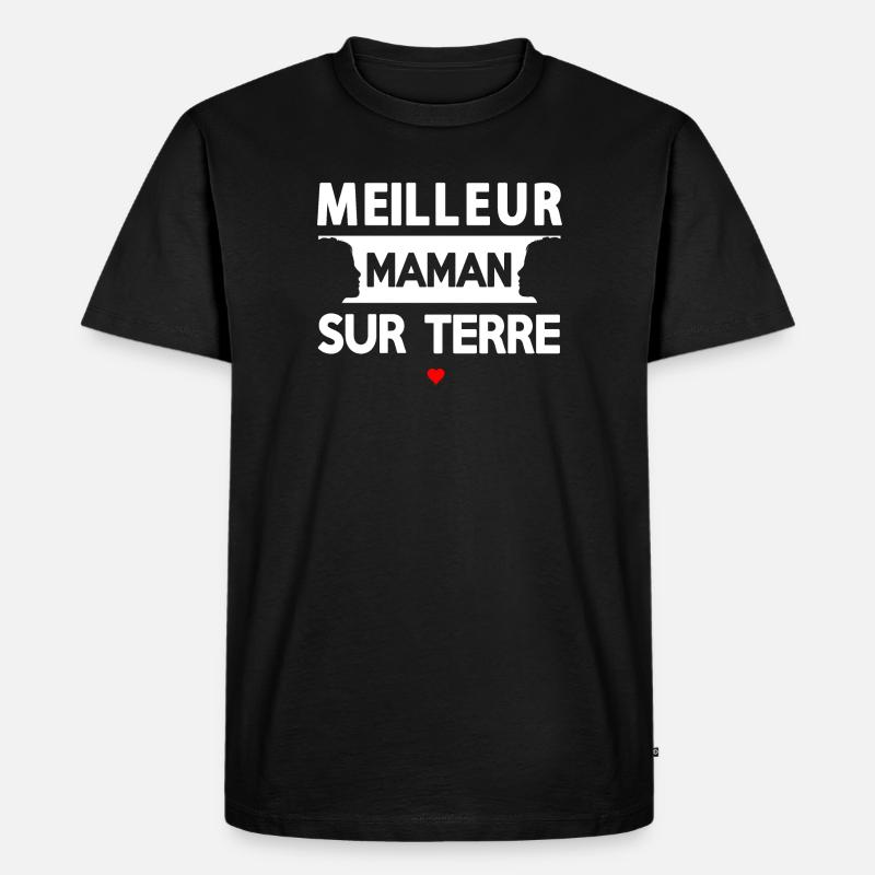 Zitat der Mutter auf der Erde - Männer Premium Bio T-Shirt - Schwarz