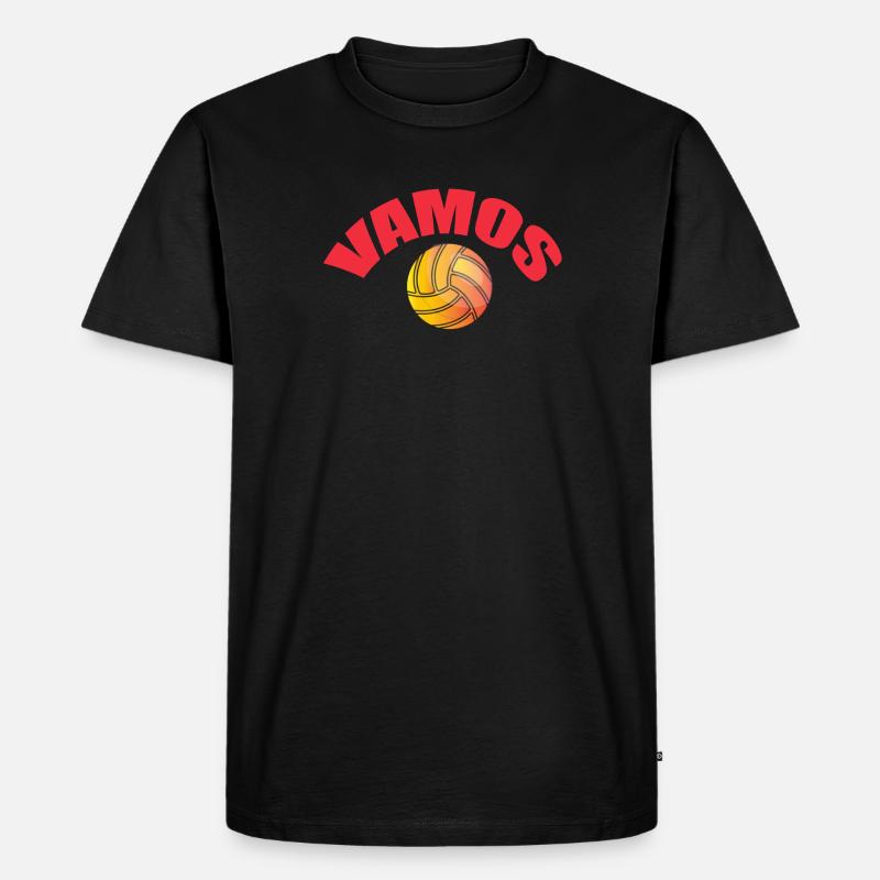 VAMOS - Männer Premium Bio T-Shirt - Schwarz