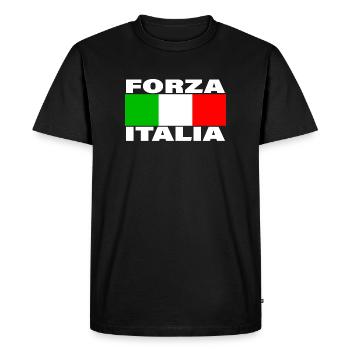 FORZA ITALIA - Men's Premium Organic T-Shirt - black - Front - Nico (187cm)