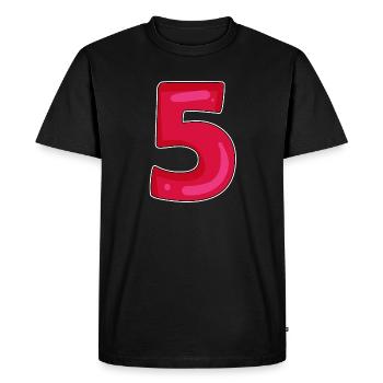 5 - T-shirt Premium bio Homme - noir - Devant - Nico (187cm)