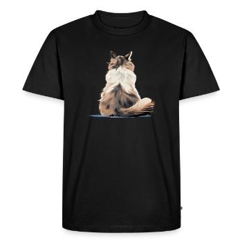 Ragdoll - Men's Premium Organic T-Shirt - black - Front - Nico (187cm)
