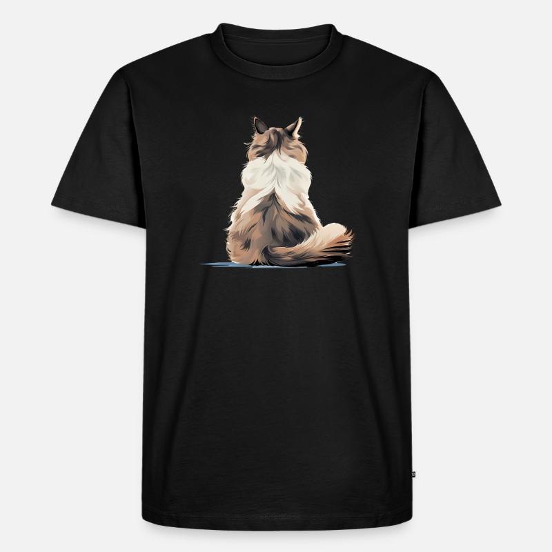 Ragdoll - Männer Premium Bio T-Shirt - Schwarz
