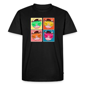 FAMILLES SKIEUSES - WITERFERIEN SKI COWS - T-shirt Premium bio Homme - noir - Devant - Nico (187cm)