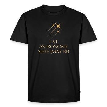 Eat Astronomy Sleep… Maybe - T-shirt Premium bio Homme - noir - Devant - Nico (187cm)