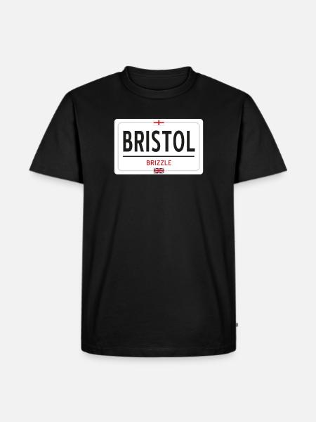 Bristol town sign - Men's Premium Organic T-Shirt - black