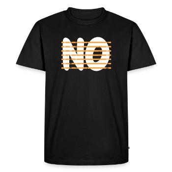 Lire entre les lignes - T-shirt Premium bio Homme - noir - Devant - Nico (187cm)