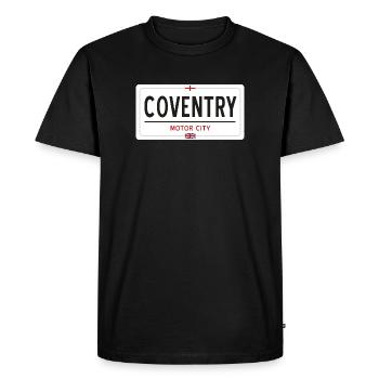 Panneau de place de Coventry - T-shirt Premium bio Homme - noir - Devant - Nico (187cm)