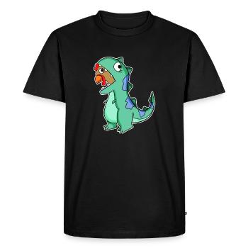 Déguisement de dinosaure poulet - T-shirt Premium bio Homme - noir - Devant - Nico (187cm)