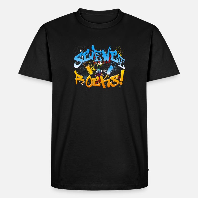 Science rocks - Männer Premium Bio T-Shirt - Schwarz