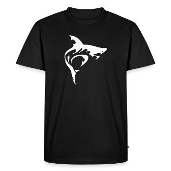 Requin - T-shirt Premium bio Homme - noir - Devant - Nico (187cm)