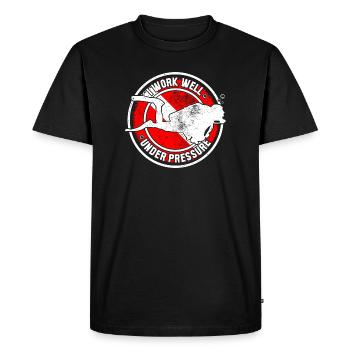 Cocarde de taureau sous pression - T-shirt Premium bio Homme - noir - Devant - Nico (187cm)