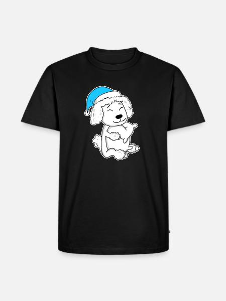 Poodle Sleeping Tiredness Dog - Men's Premium Organic T-Shirt - black