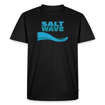 VAGUE DE SEL - T-shirt Premium bio Homme - noir - Devant - Nico (187cm)