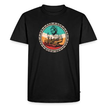 DJ Buddha - let that shit go - T-shirt Premium bio Homme - noir - Devant - Nico (187cm)