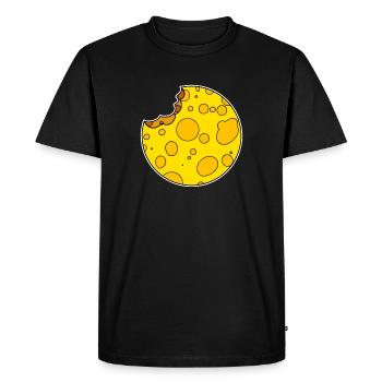 Rond de fromage Circle - T-shirt Premium bio Homme - noir - Devant - Nico (187cm)