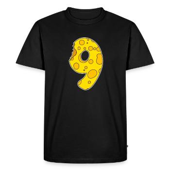 Numéro 9 - Neuf - T-shirt Premium bio Homme - noir - Devant - Nico (187cm)