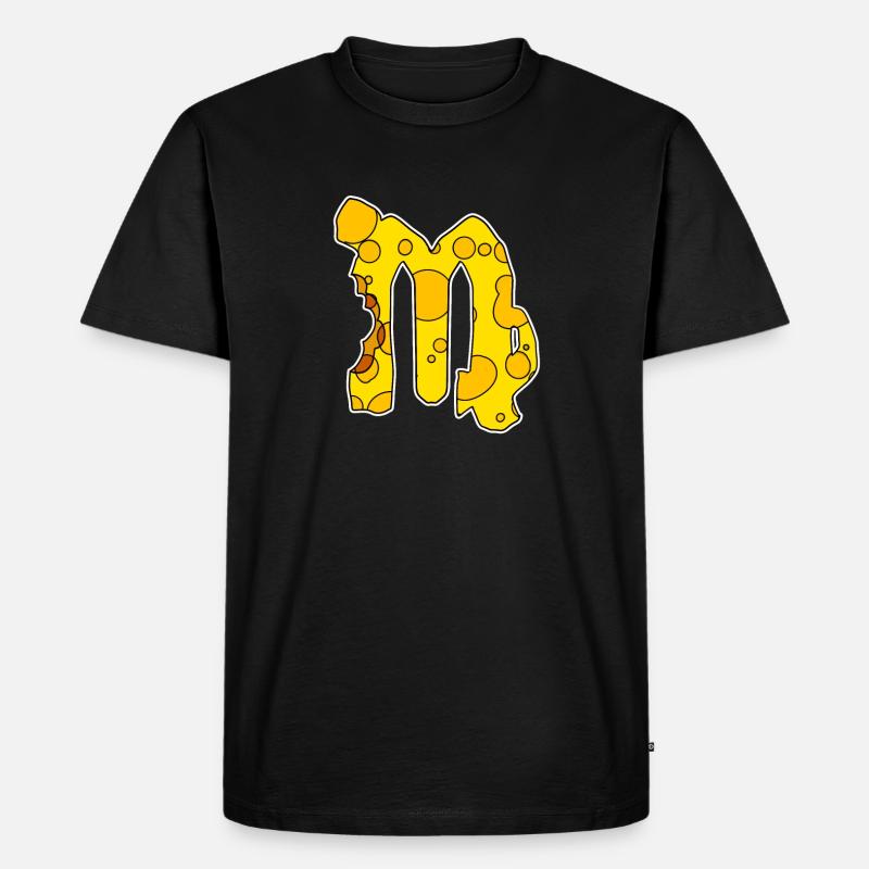 Sternzeichen Jungfrau Symbol - Männer Premium Bio T-Shirt - Schwarz