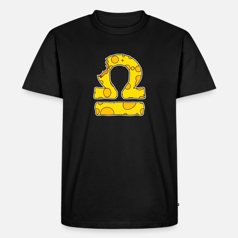 Sternzeichen Waage Symbol - Männer Premium Bio T-Shirt - Schwarz