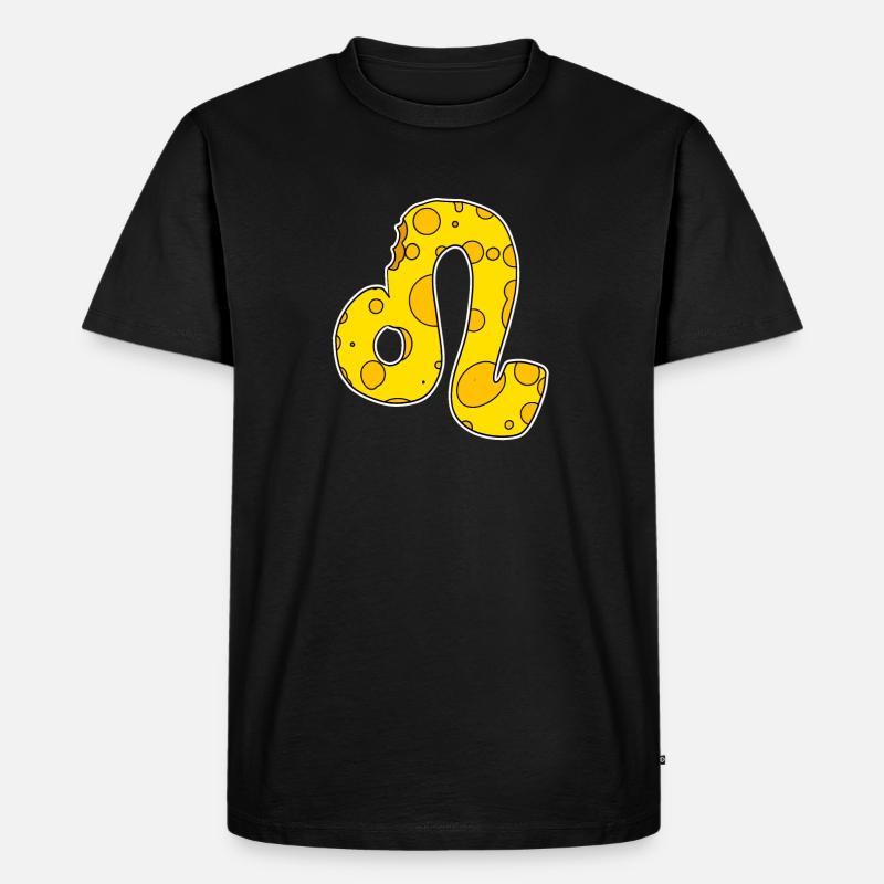 Sternzeichen Löwe Symbol - Männer Premium Bio T-Shirt - Schwarz