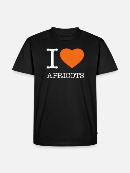 J’AIME LES ABRICOTS Aprikosen - T-shirt Premium bio Homme - noir
