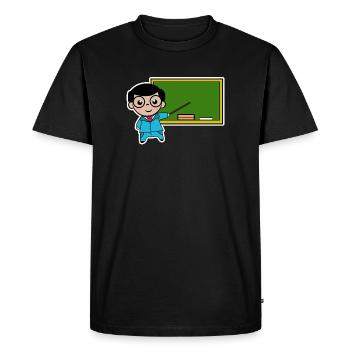Emploi d’enseignant Réussite des employés Travail de superviseur - T-shirt Premium bio Homme - noir - Devant - Nico (187cm)