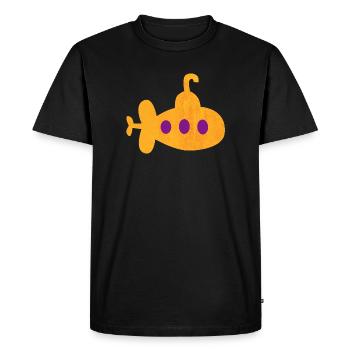 Sous-marin, Enfants, Pépinière, Sous l’eau, Mer, Océan - T-shirt Premium bio Homme - noir - Devant - Nico (187cm)