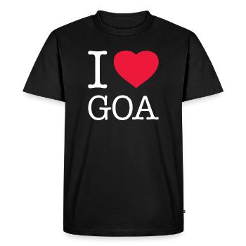 J’ADORE GOA - T-shirt Premium bio Homme - noir - Devant - Nico (187cm)