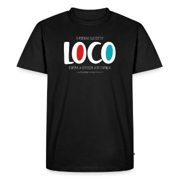 Je suis fou (sombre) - T-shirt Premium bio Homme - noir - Devant - Nico (187cm)
