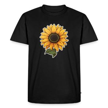 Tournesol - T-shirt Premium bio Homme - noir - Devant - Nico (187cm)