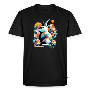 Modern Easter Graphics - Men's Premium Organic T-Shirt - black - Front - Nico (187cm)