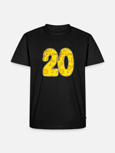 20 ans de fromage Lustig - T-shirt Premium bio Homme - noir