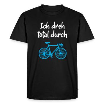 Roue Vélo Vélo De Route Climat Environnement Hobby - T-shirt Premium bio Homme - noir - Devant - Nico (187cm)